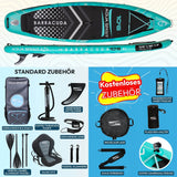 Aqua Spirit SUP Stand-Up Paddle Gonflable 2024, 320x81x15cm, Kit Complet de Conversion de Kayak avec Pagaie, Sac à Dos, Pompe et Autres Accessoires, Adultes Débutants/Experts, Garantie 3 Ans