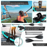 Aqua Spirit SUP Stand-Up Paddle Gonflable 2024, 320x81x15cm, Kit Complet de Conversion de Kayak avec Pagaie, Sac à Dos, Pompe et Autres Accessoires, Adultes Débutants/Experts, Garantie 3 Ans