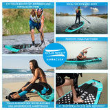 Aqua Spirit SUP Stand-Up Paddle Gonflable 2024, 320x81x15cm, Kit Complet de Conversion de Kayak avec Pagaie, Sac à Dos, Pompe et Autres Accessoires, Adultes Débutants/Experts, Garantie 3 Ans