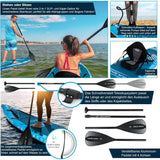 Aqua Spirit SUP Stand-Up Paddle Gonflable 2024, 320x81x15cm, Kit Complet de Conversion de Kayak avec Pagaie, Sac à Dos, Pompe et Autres Accessoires, Adultes Débutants/Experts, Garantie 3 Ans