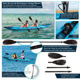 Aqua Spirit Kayak gonflable 2023, 10'5"/13'5"/, ensemble complet de kayak pour 1 ou 2 personnes avec pagaie, sac à dos, pompe double course et plus d'accessoires, adultes débutants, experts, garantie 3 ans