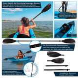 Aqua Spirit Kayak gonflable 2023, 10'5"/13'5"/, ensemble complet de kayak pour 1 ou 2 personnes avec pagaie, sac à dos, pompe double course et plus d'accessoires, adultes débutants, experts, garantie 3 ans