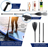 Aqua Spirit Stand Up Paddle Gonflable SUP Tempo Set Complet - 305x81x13cm/320x81x15cm - Adulte Débutant/Expert - avec sac à dos, laisse, pagaie, matelas à langer et garantie 2 ans