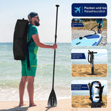 Aqua Spirit Stand Up Paddle Gonflable SUP Tempo Set Complet - 305x81x13cm/320x81x15cm - Adulte Débutant/Expert - avec sac à dos, laisse, pagaie, matelas à langer et garantie 2 ans