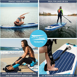 Aqua Spirit Stand Up Paddle Gonflable SUP Tempo Set Complet - 305x81x13cm/320x81x15cm - Adulte Débutant/Expert - avec sac à dos, laisse, pagaie, matelas à langer et garantie 2 ans