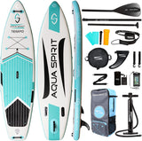 Aqua Spirit Stand Up Paddle Gonflable SUP Tempo Set Complet - 305x81x13cm/320x81x15cm - Adulte Débutant/Expert - avec sac à dos, laisse, pagaie, matelas à langer et garantie 2 ans