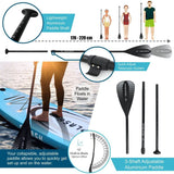 Planche de stand up paddle gonflable AQUA SPIRIT Splash iSUP de 9' de long pour débutant/intermédiaire avec sac à dos, laisse, pagaie, matelas à langer et sac étanche pour téléphone portable